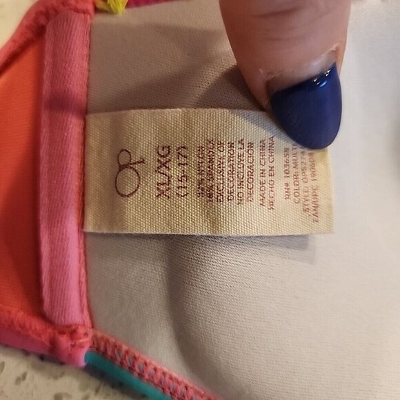 Op Padded Bikini Top XL Pink Push Up Wireless Swimwear - Picture 4 of 5